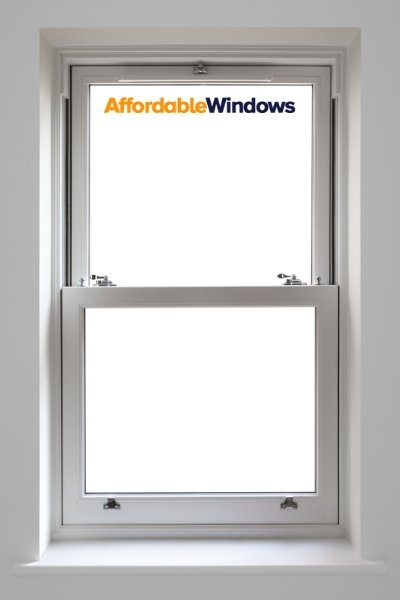 uPVC sash window installed